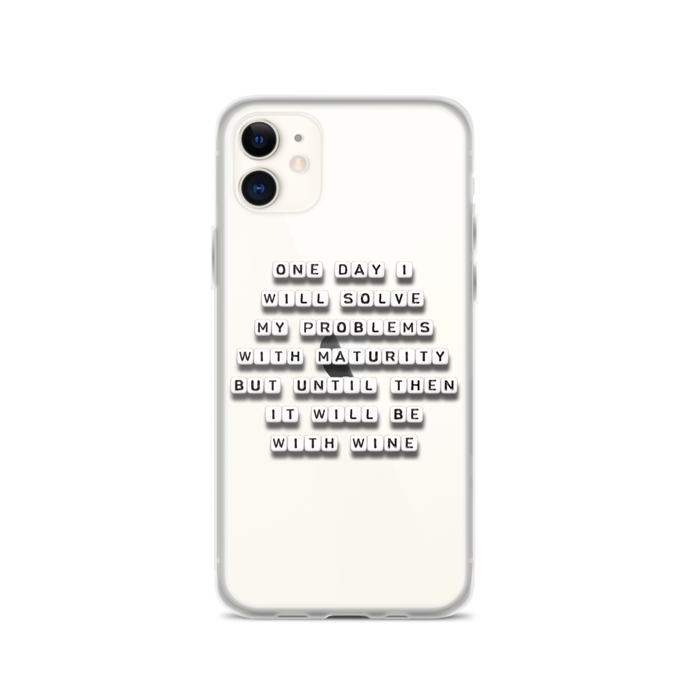 One Day I Will Solve My Problems - iPhone Case