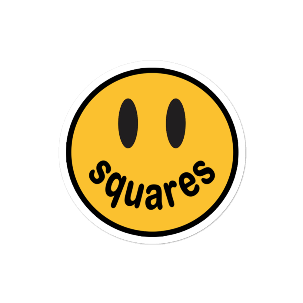 Squares Smiley - Sticker