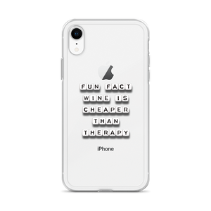 Wine Is Cheaper Than Therapy - iPhone Case