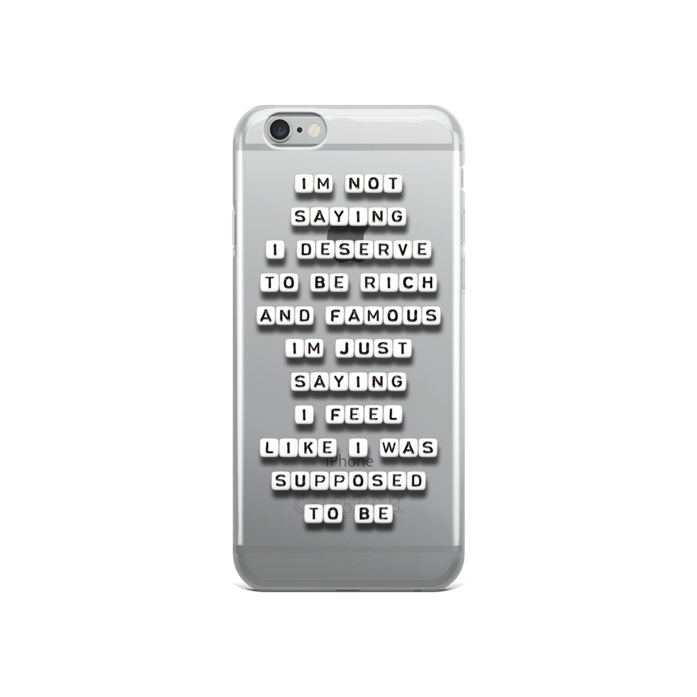 Rich and Famous - iPhone Case