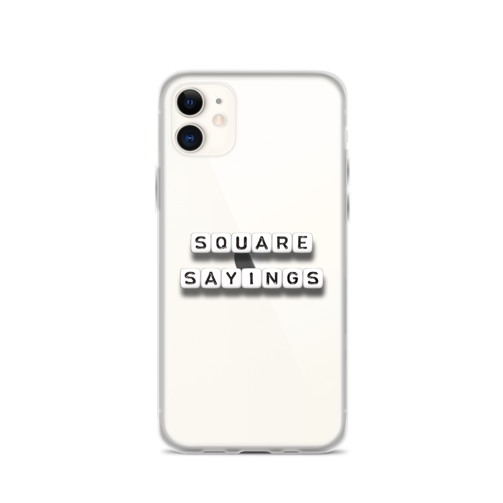 Square Sayings Logo - iPhone Case