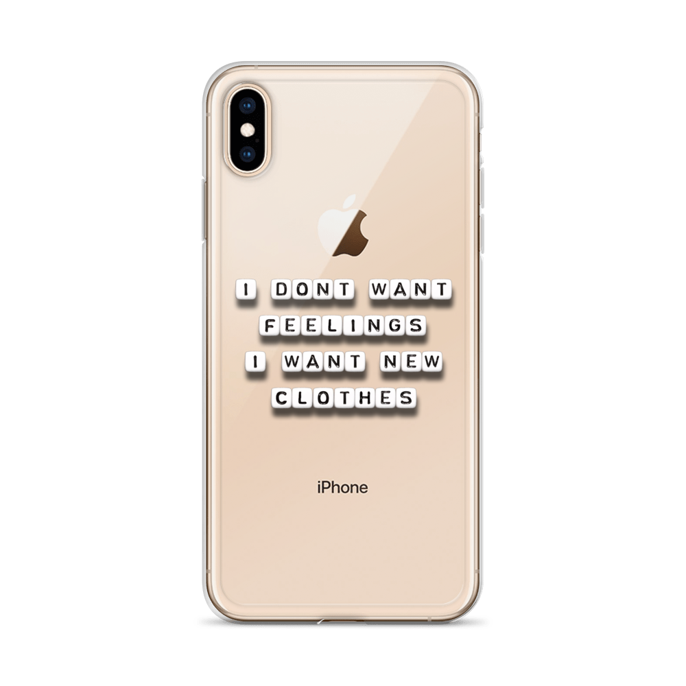 I Don't Want Feelings - iPhone Case