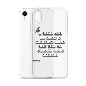 Problem Solved With Cheese - iPhone Case
