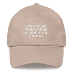 I Know Right From Wrong - Dad hat