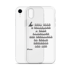 I Don't Need a Boyfriend - iPhone Case