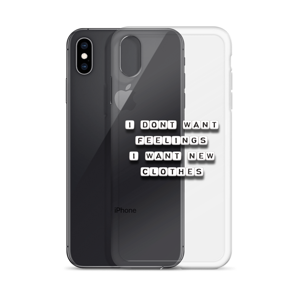 I Don't Want Feelings - iPhone Case