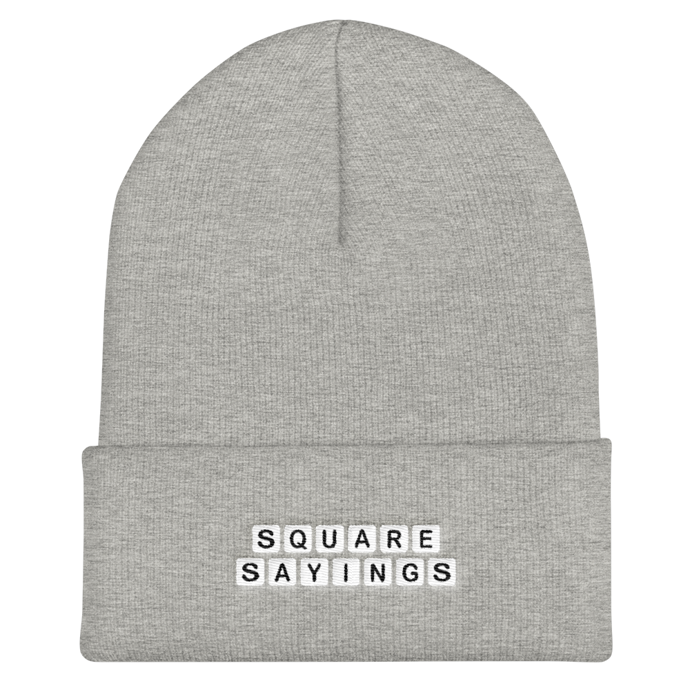 Square Sayings Logo - Cuffed Beanie
