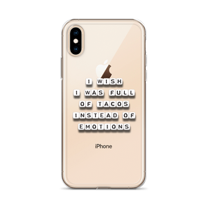 I Wish I Was Full of Tacos - iPhone Case